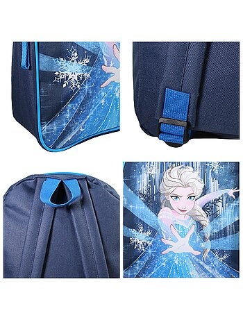 Sac à Dos Scolaire Maternelle 31 cm La Reine des Neiges - Marine - 1 compartiment zippé - Bagtrotter