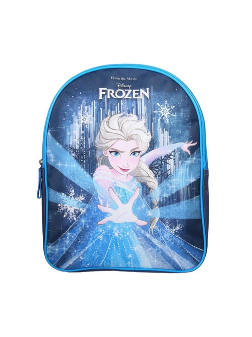 Sac à Dos Scolaire Maternelle 31 cm La Reine des Neiges - Marine - 1 compartiment zippé - Bagtrotter - Kiabi