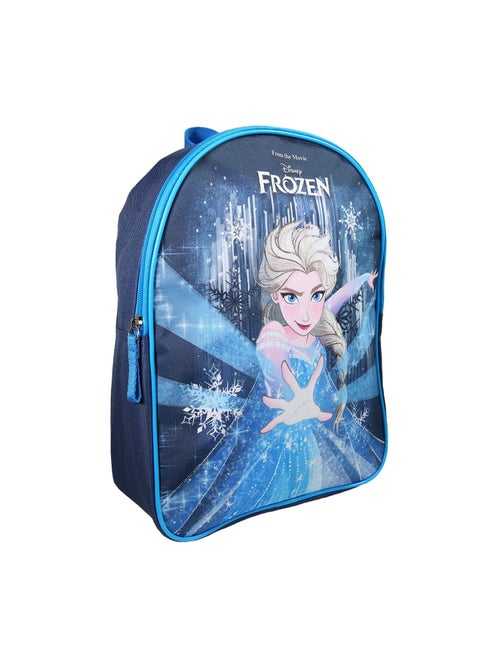 Sac à Dos Scolaire Maternelle 31 cm La Reine des Neiges - Marine - 1 compartiment zippé - Bagtrotter - Kiabi