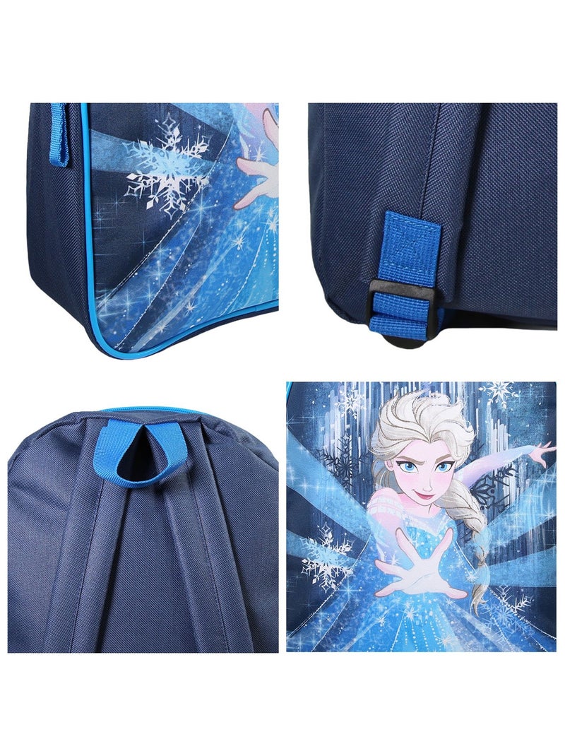 Sac à Dos Scolaire Maternelle 31 cm La Reine des Neiges - Marine - 1 compartiment zippé - Bagtrotter Bleu marine - Kiabi
