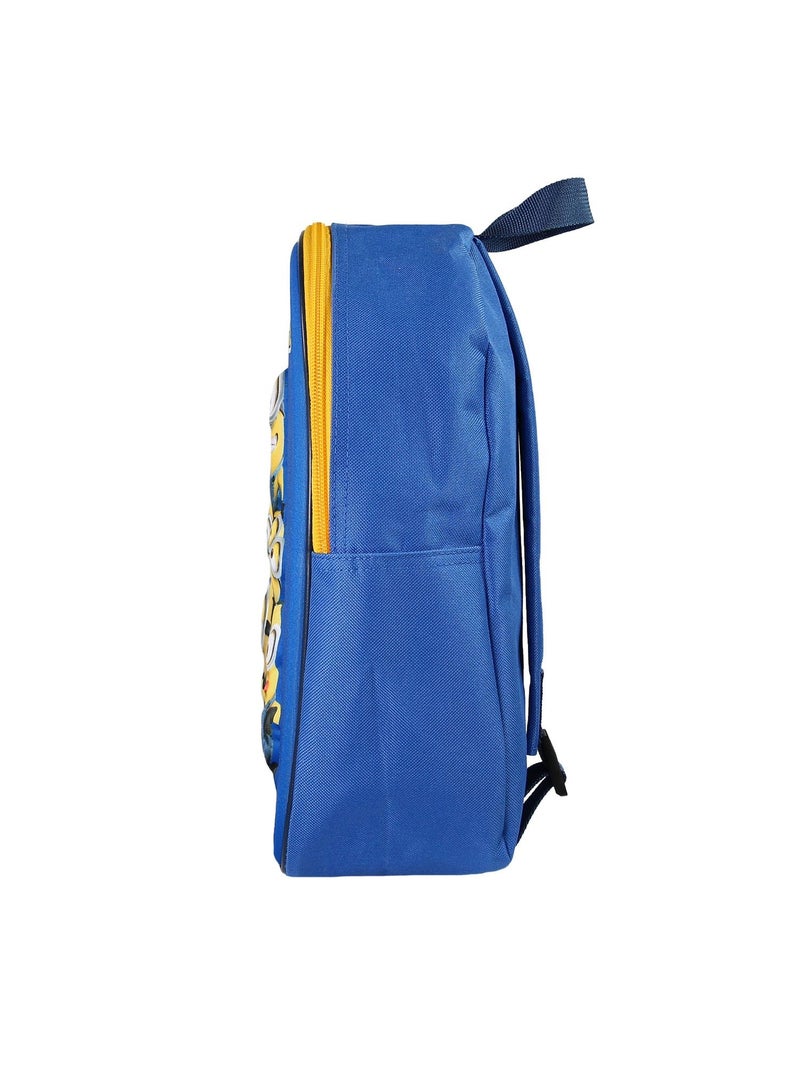 Sac à Dos Scolaire Maternelle 31 cm Les Minions - Bleu - 1 compartiment zippé - Face 3D - Bagtrotter Bleu - Kiabi