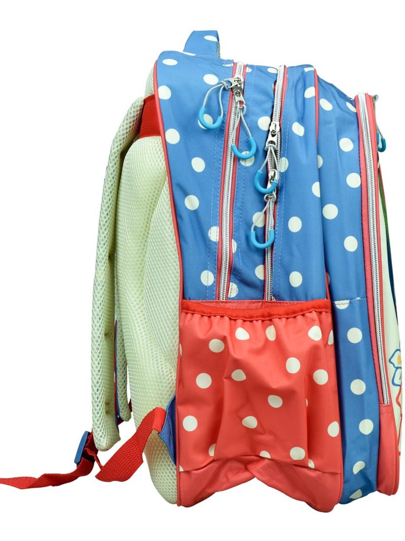 Sac à dos scolaire Minnie motif fleurs en synthétique Blanc Rose Bleu - Kiabi