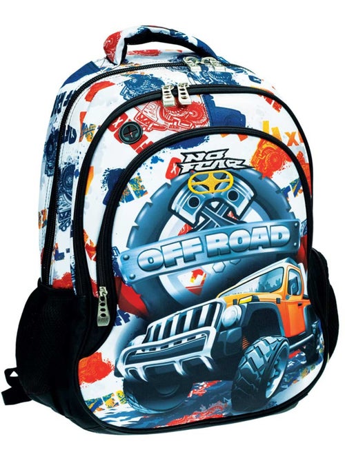Sac à dos scolaire Monster Truck imprimé No Fear 45 CM - Kiabi