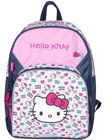Sac à dos scolaire motif Hello Kitty dos moussé renforcé 42 CM