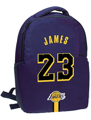Sac à dos scolaire motif JAMES 23 imitation polyester NBA Basket USA