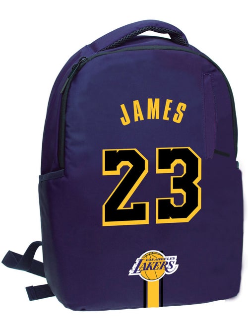 Sac à dos scolaire motif JAMES 23 imitation polyester NBA Basket USA - Kiabi