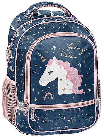 Sac à dos scolaire motif licorne imperméable La boutique des toons