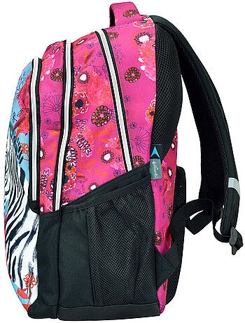Sac à dos scolaire motif zébré en tissu synthétique Hallmark