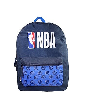 Sac à Dos Scolaire NBA Basketball - Marine - 1 compartiment zippé - 29x13x40cm - Bagtrotter
