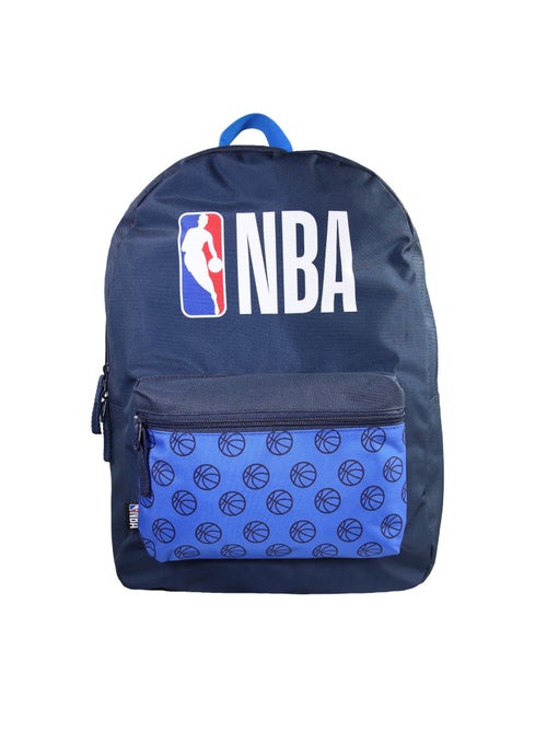 Sac à Dos Scolaire NBA Basketball -  Marine - 1 compartiment zippé - 29x13x40cm - Bagtrotter - Kiabi