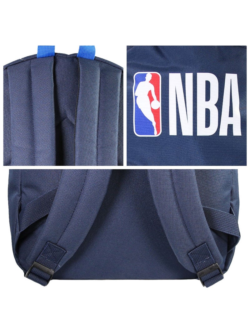 Sac à Dos Scolaire NBA Basketball -  Marine - 1 compartiment zippé - 29x13x40cm - Bagtrotter Bleu - Kiabi