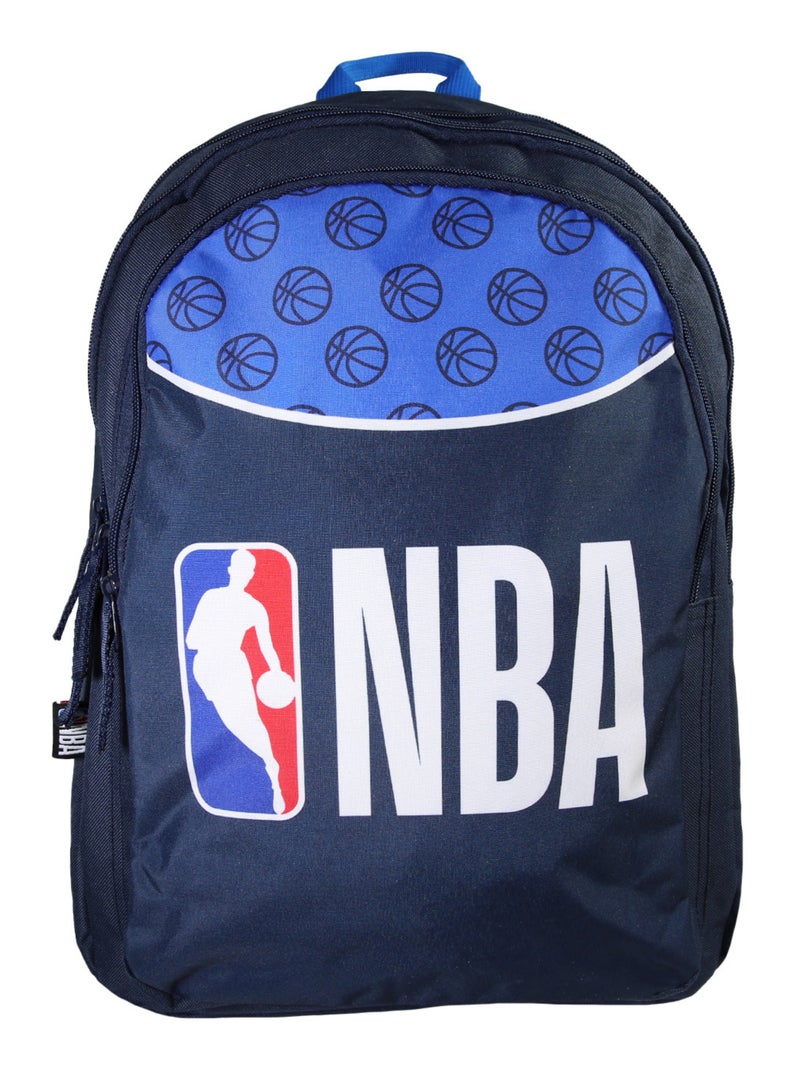 Sac à Dos Scolaire NBA Basketball Bleu Marine 2 Compartiments Bagtrotter Bleu - Kiabi