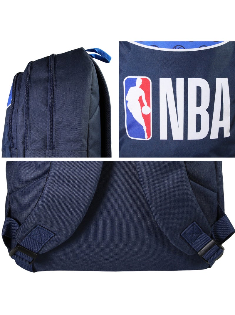 Sac à Dos Scolaire NBA Basketball Bleu Marine 2 Compartiments Bagtrotter Bleu - Kiabi
