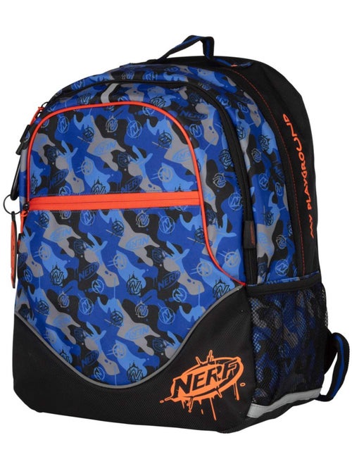 Sac à dos scolaire NERF en polyester motif camouflage Playground - Kiabi