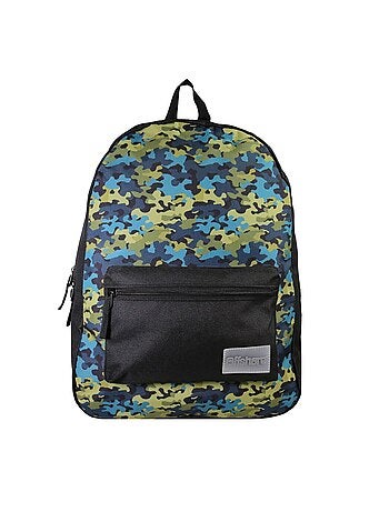 Sac à Dos Scolaire Offshore - Noir - 1 compartiment zippé - 29x13x40cm - Bagtrotter