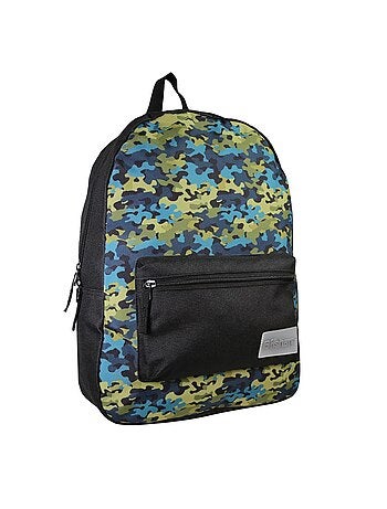Sac à Dos Scolaire Offshore - Noir - 1 compartiment zippé - 29x13x40cm - Bagtrotter