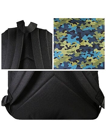 Sac à Dos Scolaire Offshore - Noir - 1 compartiment zippé - 29x13x40cm - Bagtrotter