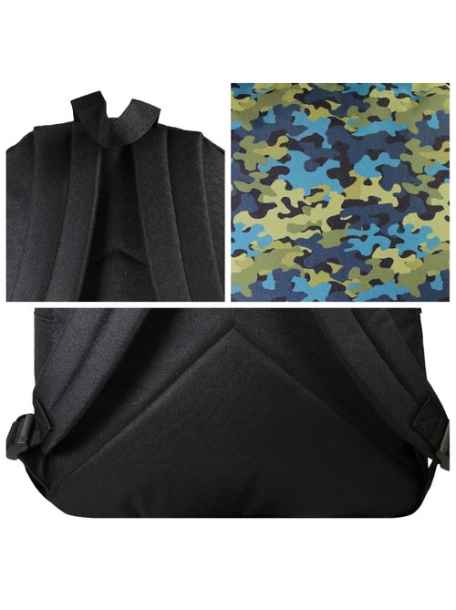 Sac à Dos Scolaire Offshore - Noir - 1 compartiment zippé - 29x13x40cm - Bagtrotter - Kiabi