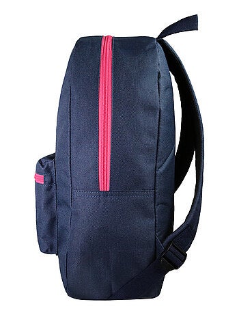 Sac à dos scolaire Offshore 1 compartiment bleu marine rose - Bagtrotter