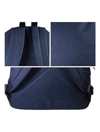 Sac à dos scolaire Offshore 1 compartiment bleu marine rose - Bagtrotter