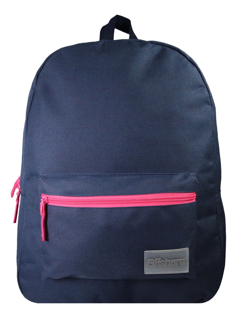 Sac à dos scolaire Offshore   1 compartiment bleu marine rose - Bagtrotter Bleu marine - Kiabi