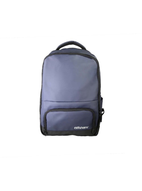 Sac à dos scolaire Offshore bleu marine 2 compartiments zippés - Kiabi