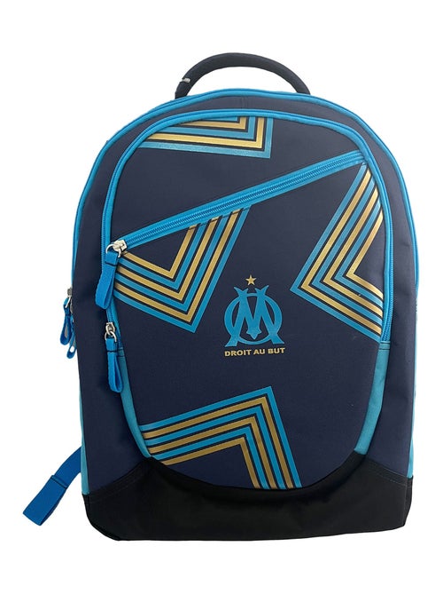 Sac à dos scolaire OM - Collection officielle OLYMPIQUE DE MARSEILLE - 3 compartiments - Kiabi