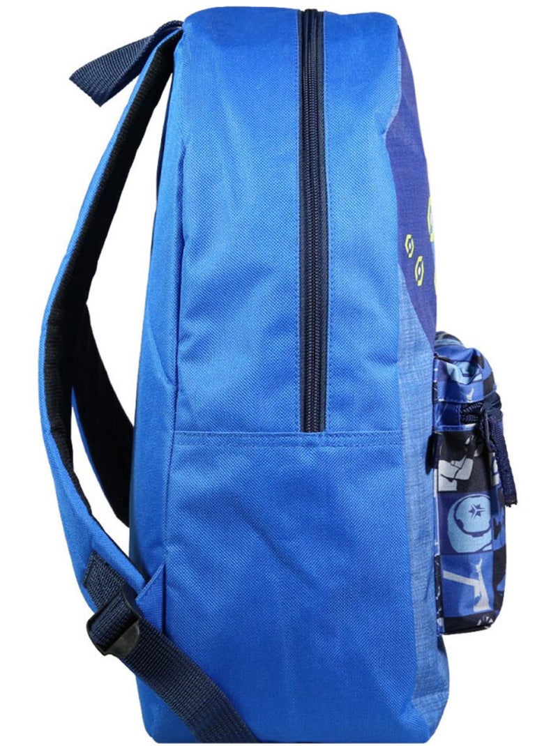 Sac à dos scolaire polyester Ligue 1 Football 40 CM Bleu - Kiabi