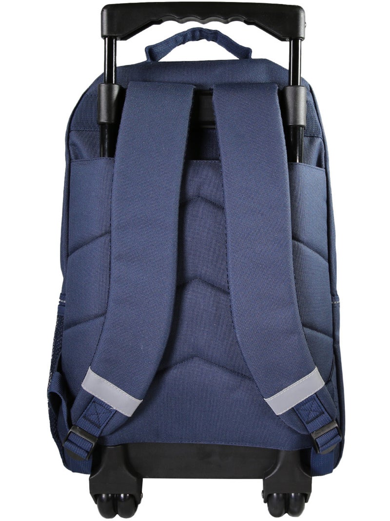 Sac à Dos Scolaire Primaire à Roulettes Cybel Bleu Marine  2 Compartiments Bagtrotter Bleu - Kiabi