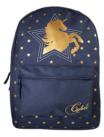 Sac à Dos Scolaire Primaire et Secondaire Cybel Bleu Marine 1 Compartiment Bagtrotter