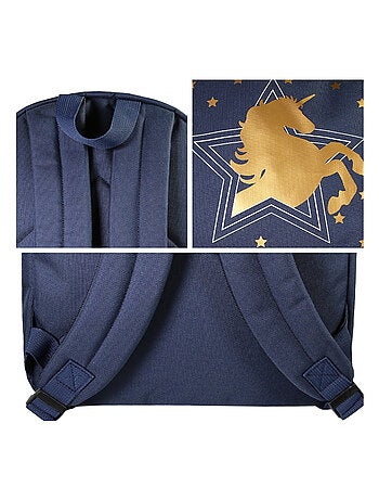 Sac à Dos Scolaire Primaire et Secondaire Cybel Bleu Marine 1 Compartiment Bagtrotter