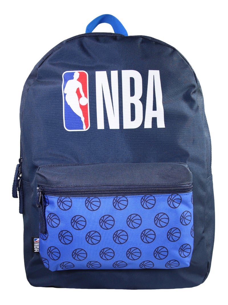 Sac à Dos Scolaire Primaire et Secondaire NBA  Basketball Bleu Marine 1 Compartiment Bagtrotter Bleu - Kiabi