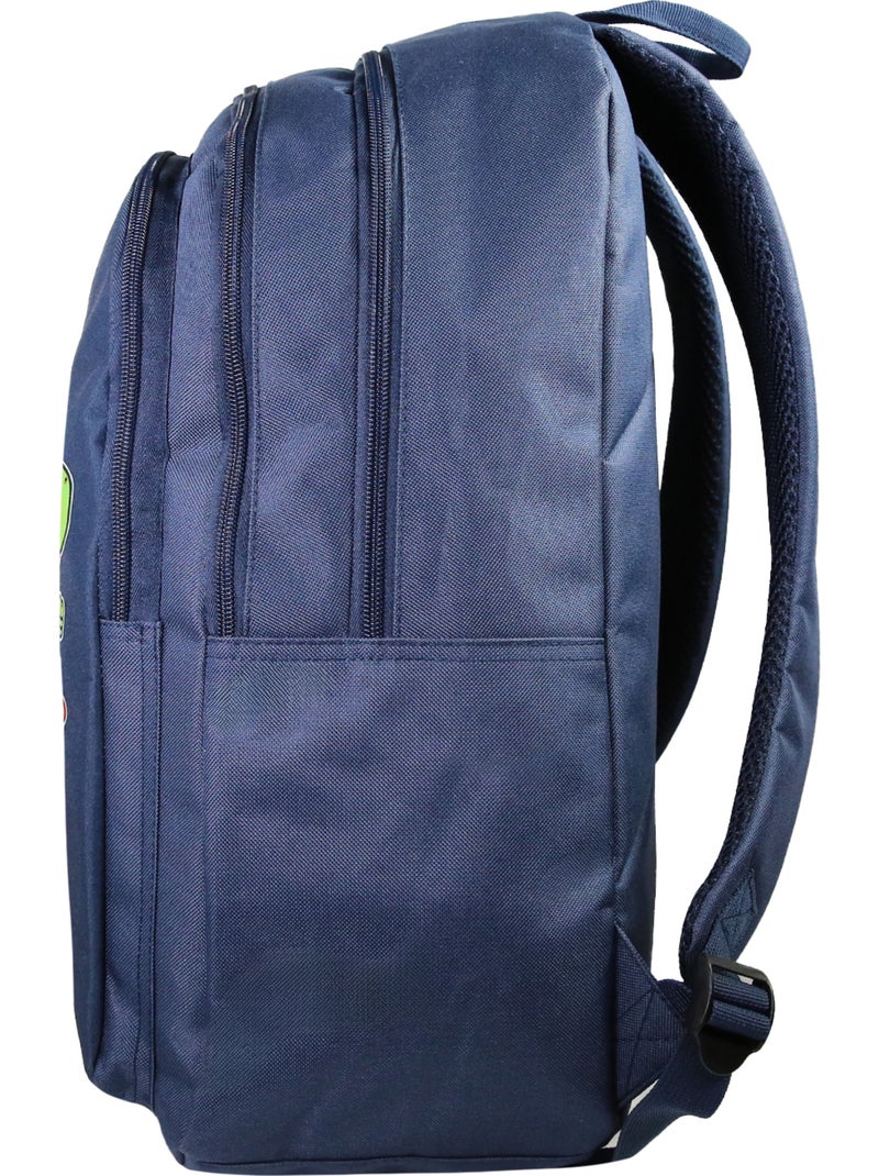 Sac à Dos Scolaire Primaire Super Mario Bleu Marine - 2 Compartiments - Bagtrotter Bleu - Kiabi