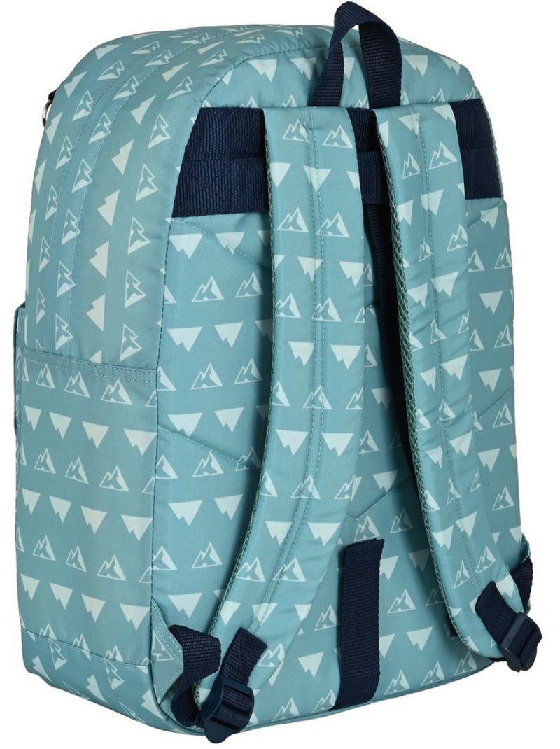 Sac à dos scolaire recyclé 14 L National Geographic Safta Bleu Vert clair - Kiabi