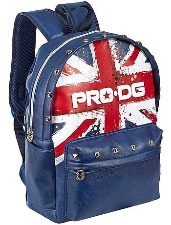 Sac à dos scolaire similicuir imprimé Union Jack PRO-DG London Beast
