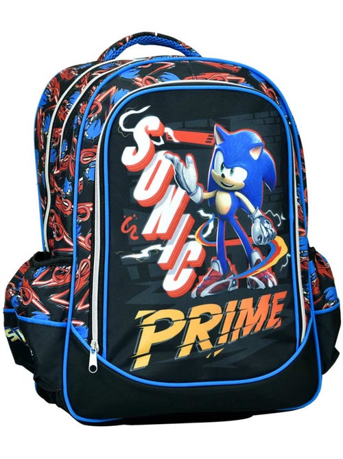 Sac à dos scolaire Sonic Prime imprimé personnage 2 compartiments - Kiabi