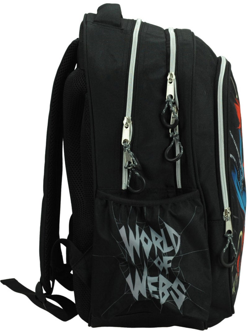 Sac à dos scolaire Spider-Man en textile résistant Spiderman Noir - Kiabi