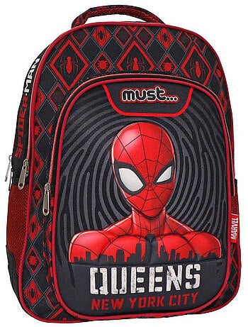 Sac à dos scolaire Spiderman devant imprimé effet PVC Marvel