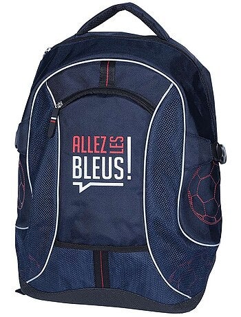 Sac à dos scolaire textile haut de gamme Allez Les Bleus 42 CM