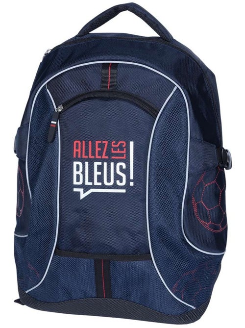 Sac à dos scolaire textile haut de gamme Allez Les Bleus 42 CM - Kiabi