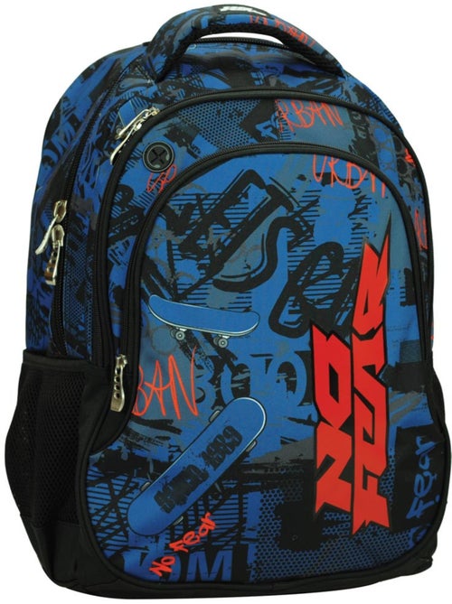 Sac à dos skateboard imprimé graffiti tissu La boutique des toons - Kiabi