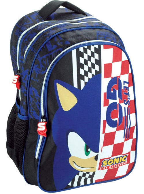 Sac à dos 'Sonic' – Classic Let's Go 2 compartiments – 43 cm - Kiabi