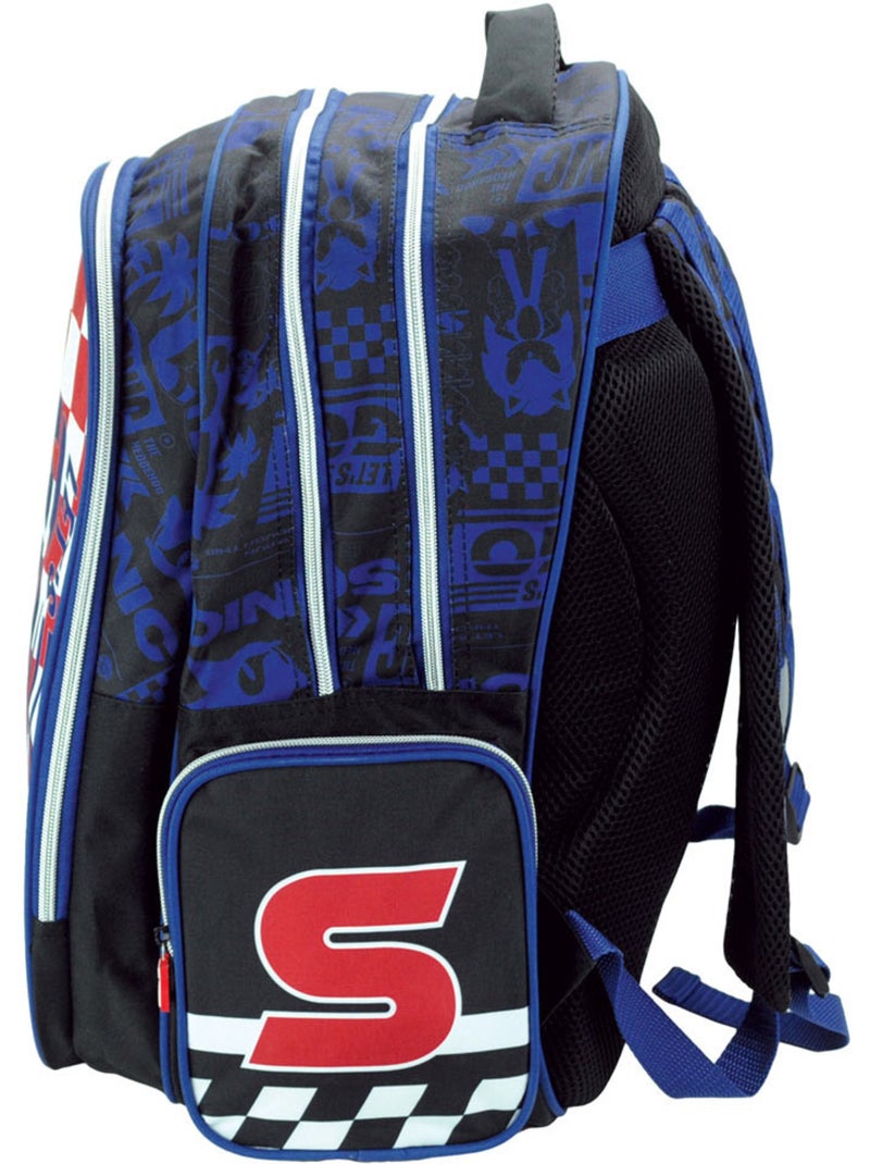 Sac à dos 'Sonic' – Classic Let's Go 2 compartiments – 43 cm Multicolore - Kiabi