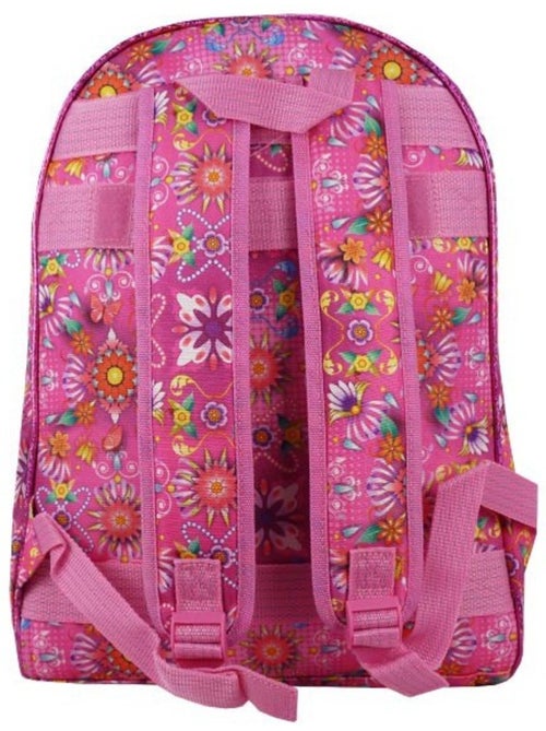 Sac à dos souple motif floral rose 40 cm fermeture zippée - Kiabi Sac à dos souple motif floral rose 40 cm fermeture zippée - Kiabi