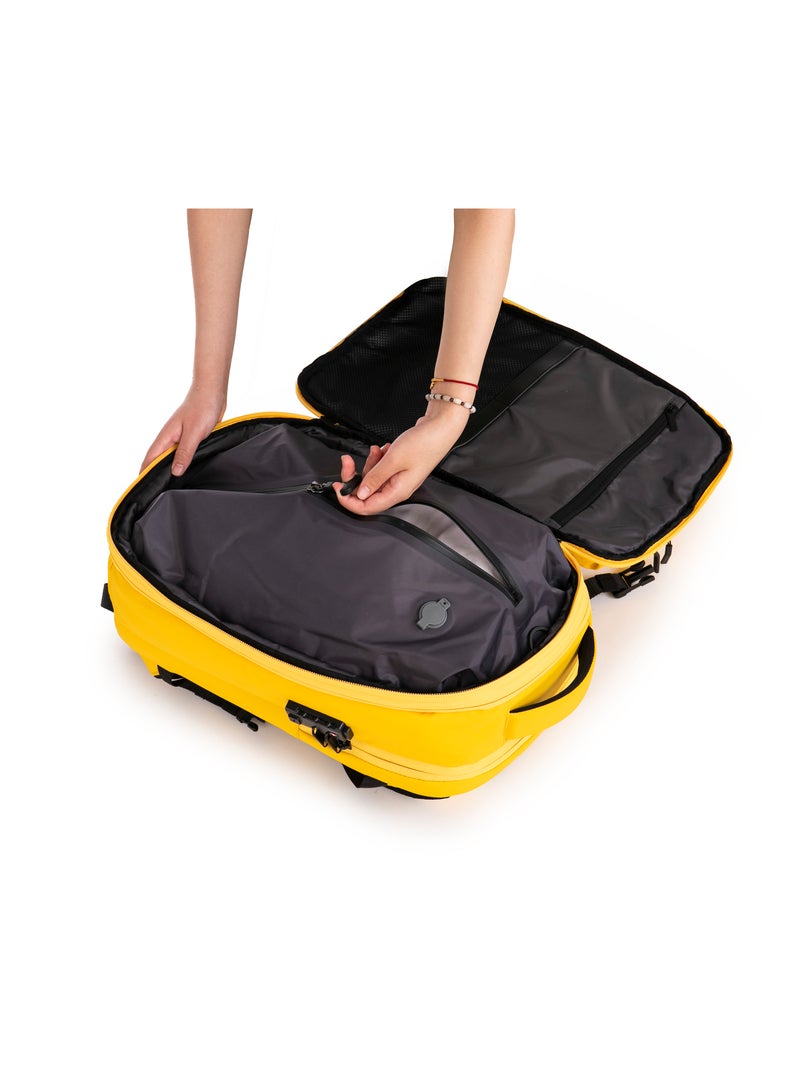 Sac à dos Sous Vide avec Pompe Air | Extensible | Cadenas TSA | CELIMS France Jaune - Kiabi