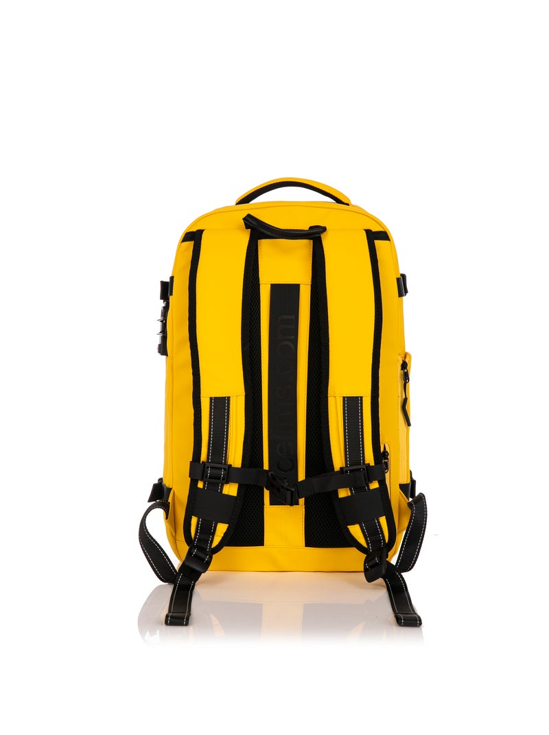 Sac à dos Sous Vide avec Pompe Air | Extensible | Cadenas TSA | CELIMS France Jaune - Kiabi