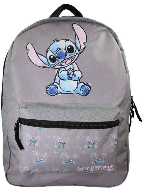 Sac à dos Stitch gris 1 compartiment - Kiabi