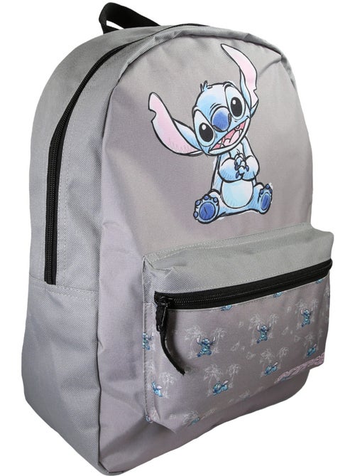 Sac à dos Stitch gris 1 compartiment - Kiabi