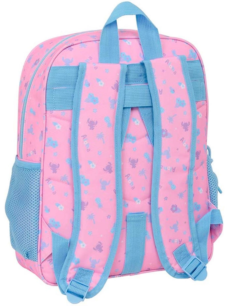 Sac à dos Stitch Lilo & Stitch 38 cm 15 L avec bretelles rembourrées Rose - Kiabi