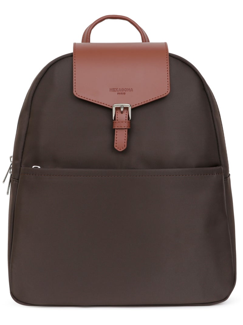 Sac à dos  Tablette & A4  Grand POP Marron foncé - Kiabi